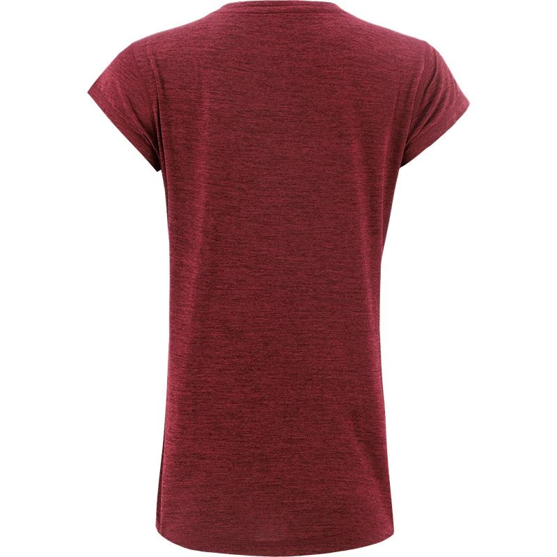 Puma Women's Favourite Heather Cat Training T-Shirt Aubergine Heather-Filled Cat 2 Puma Women's Favourite Heather Cat Training T-Shirt Aubergine Heather-Filled Cat - Image 2