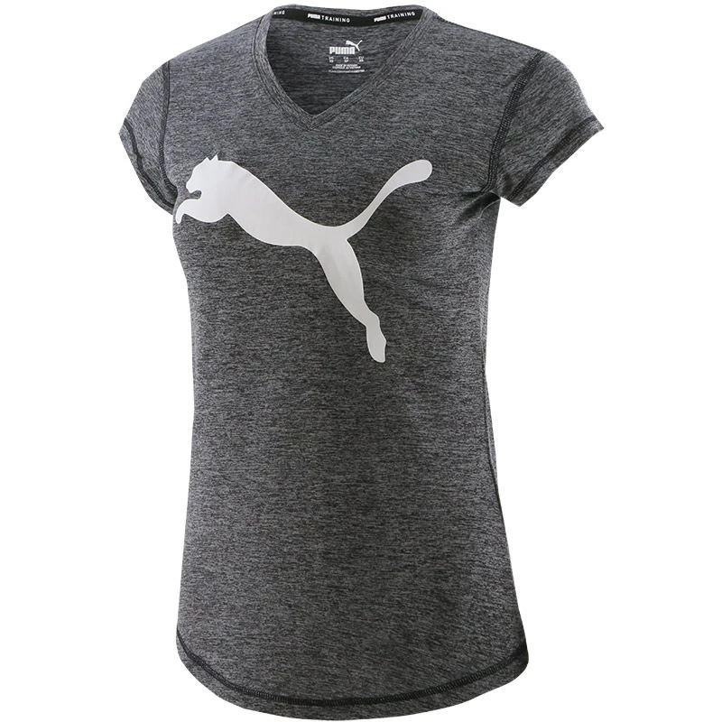 Puma Women's Favourite Heather Cat Training T-Shirt Puma Black Heather 1 Puma Women's Favourite Heather Cat Training T-Shirt Puma Black Heather
