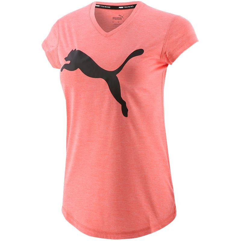 Puma Women's Favourite Heather Cat Training T-Shirt Georgia Peach Heather 1 Puma Women's Favourite Heather Cat Training T-Shirt Georgia Peach Heather