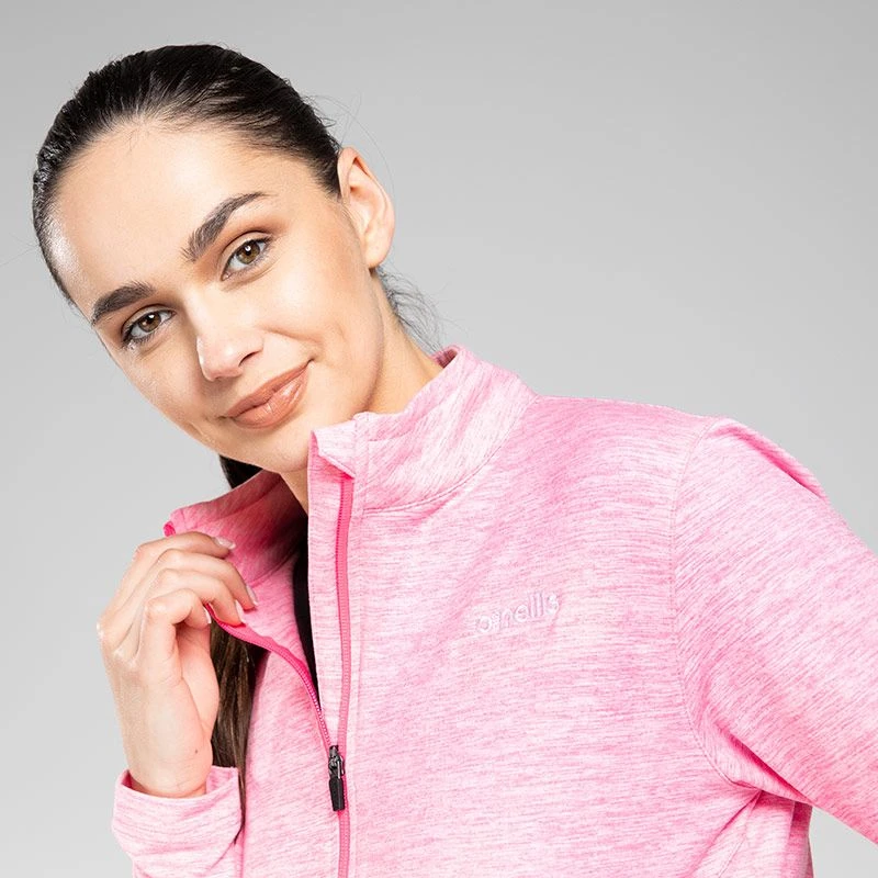 Women's Reece Full Zip Fleece Jacket Pink 2 Women's Reece Full Zip Fleece Jacket Pink - Image 2