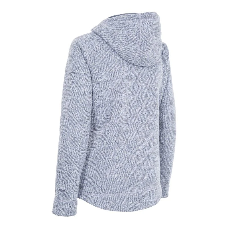 Trespass Women's Reserve Fleece Hoodie Denim Blue 4 Trespass Women's Reserve Fleece Hoodie Denim Blue - Image 4