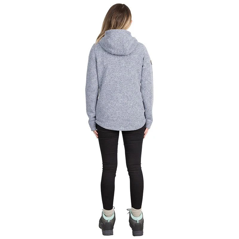 Trespass Women's Reserve Fleece Hoodie Denim Blue 2 Trespass Women's Reserve Fleece Hoodie Denim Blue - Image 2