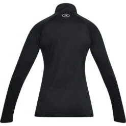 Under Armour Women's UA Tech™ Half Zip Top Black / Black / Metallic Silver -Under Armour Store s7.ps1320126 001 hb 1