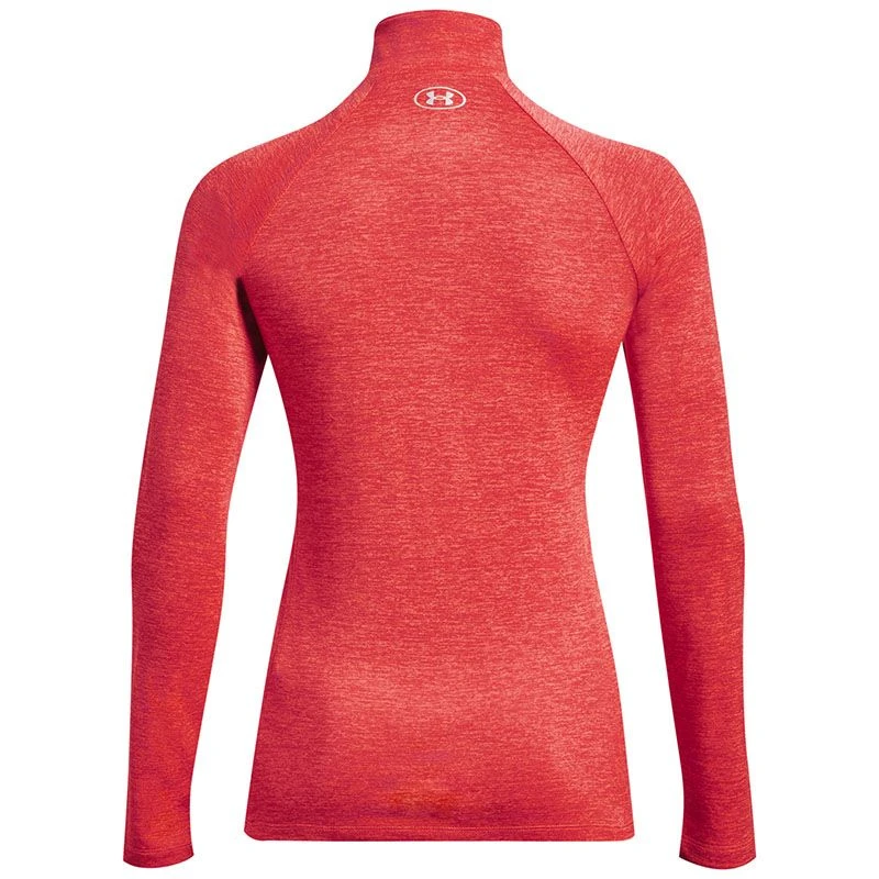 Under Armour Women's Tech™ Twist ½ Zip Beta / Pomegranate / Metallic Silver 2 Under Armour Women's Tech™ Twist ½ Zip Beta / Pomegranate / Metallic Silver - Image 2