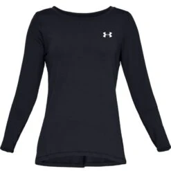 Under Armour Women's HeatGear® Armour Long Sleeve Top Black / Metallic Silver 8 Under Armour Women's HeatGear® Armour Long Sleeve Top Black / Metallic Silver -Under Armour Store s7.ps1328966 001 hf