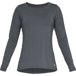 Under Armour Women's HeatGear® Armour Long Sleeve Top Pitch Grey Light Heather / Metallic Silver 10 Under Armour Women's HeatGear® Armour Long Sleeve Top Pitch Grey Light Heather / Metallic Silver -Under Armour Store s7.ps1328966 012 hf
