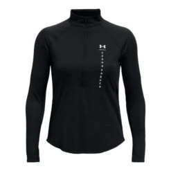 Under Armour Women's UA Speed Stride Attitude Half Zip Top Black / White / Reflective -Under Armour Store s7.ps1356218 002 hf
