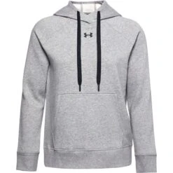 Under Armour Women's UA Rival Fleece HB Hoodie Steel Medium Heather / Black 10 Under Armour Women's UA Rival Fleece HB Hoodie Steel Medium Heather / Black -Under Armour Store s7.ps1356317 035 hf