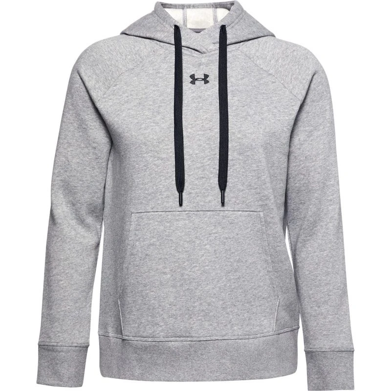 Under Armour Women's UA Rival Fleece HB Hoodie Steel Medium Heather / Black 5 Under Armour Women's UA Rival Fleece HB Hoodie Steel Medium Heather / Black - Image 5