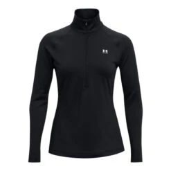 Under Armour Women's UA Authentics ColdGear® Quarter Zip Top Black / White 10 Under Armour Women's UA Authentics ColdGear® Quarter Zip Top Black / White -Under Armour Store s7.ps1368699 001 hf