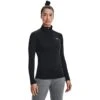 Under Armour Women's UA Tech™ Half Zip Top Black / Black / Metallic Silver 11 Under Armour Women's UA Tech™ Half Zip Top Black / Black / Metallic Silver -Under Armour Store s7.v5 1320126 001 fc 1
