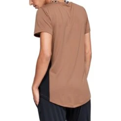 Under Armour Women's Tech Colour Block Short Sleeve T-Shirt Brown 7 Under Armour Women's Tech Colour Block Short Sleeve T-Shirt Brown -Under Armour Store s7.v5 1351087 270 bc