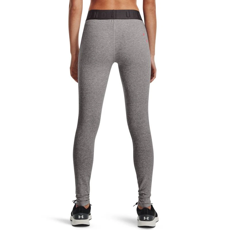 Under Armour Women's Favorite Graphic Legging Charcoal Light Heather / Black / Beta 2 Under Armour Women's Favorite Graphic Legging Charcoal Light Heather / Black / Beta - Image 2