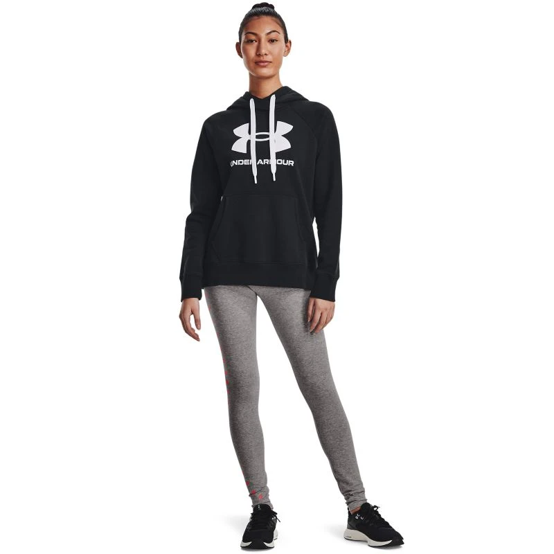 Under Armour Women's Favorite Graphic Legging Charcoal Light Heather / Black / Beta 3 Under Armour Women's Favorite Graphic Legging Charcoal Light Heather / Black / Beta - Image 3