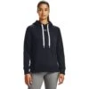 Under Armour Women's UA Rival Fleece HB Hoodie Black / White 5 Under Armour Women's UA Rival Fleece HB Hoodie Black / White -Under Armour Store s7.v5 1356317 001 fc main
