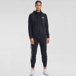 Under Armour Women's Rival Fleece Full Zip Hoodie Black 8 Under Armour Women's Rival Fleece Full Zip Hoodie Black -Under Armour Store s7.v5 1356400 001 fsf 1