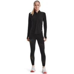 Under Armour Women's UA Streaker Run Half Zip Top Black / Reflective 8 Under Armour Women's UA Streaker Run Half Zip Top Black / Reflective -Under Armour Store s7.v5 1361375 001 fsf