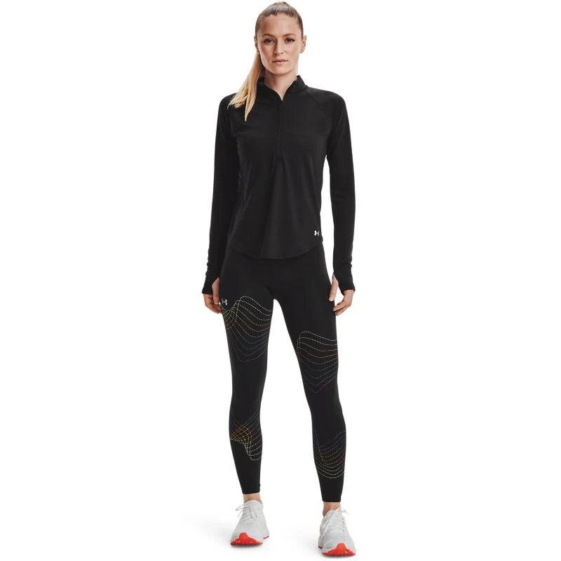 Under Armour Women's UA Streaker Run Half Zip Top Black / Reflective 3 Under Armour Women's UA Streaker Run Half Zip Top Black / Reflective - Image 3
