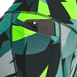 Under Armour Women's HeatGear® Armour No-Slip Waistband Printed Ankle Leggings Neptune / Sea Mist / Black -Under Armour Store s7.v5 1365338 369 sidedet