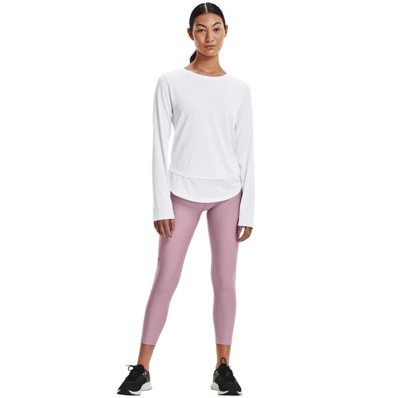 Under Armour Women's UA Tech™ Vent Long Sleeve T-Shirt White / Black 3 Under Armour Women's UA Tech™ Vent Long Sleeve T-Shirt White / Black - Image 3