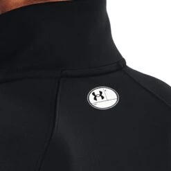 Under Armour Women's UA Authentics ColdGear® Quarter Zip Top Black / White 9 Under Armour Women's UA Authentics ColdGear® Quarter Zip Top Black / White -Under Armour Store s7.v5 1368699 001 bckdet