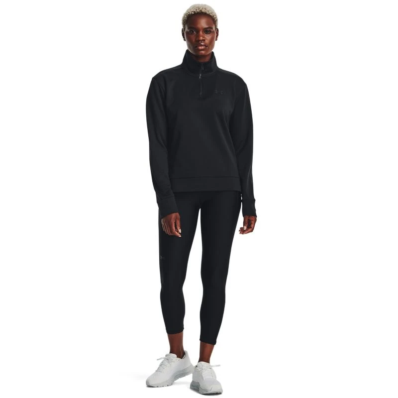 Under Armour Women's Quarter Zip Top Black 3 Under Armour Women's Quarter Zip Top Black - Image 3