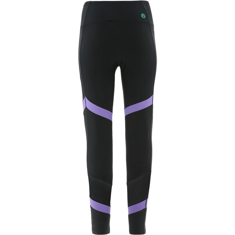 Women's Savannah 7/8 Leggings Black / Purple 2 Women's Savannah 7/8 Leggings Black / Purple - Image 2