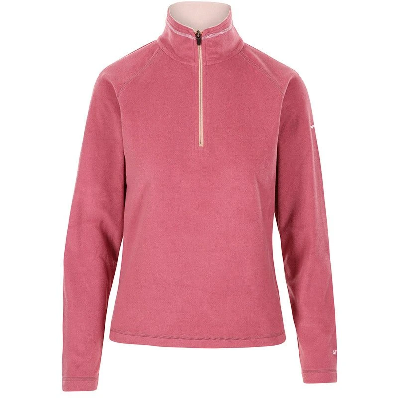 Trespass Women's Skylar Half Zip Fleece Rose Blush 1 Trespass Women's Skylar Half Zip Fleece Rose Blush