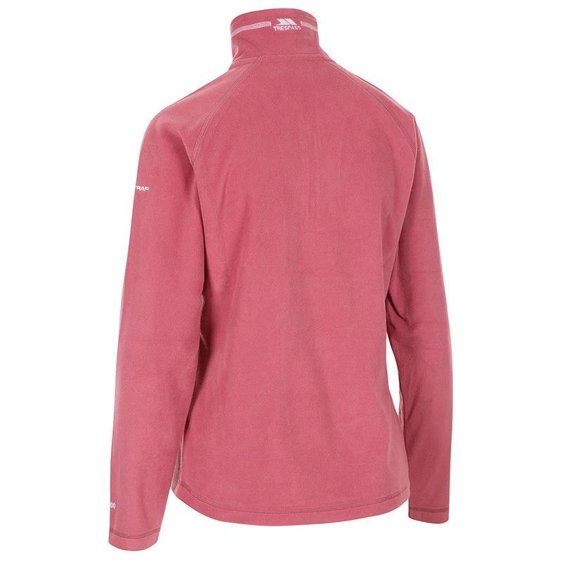 Trespass Women's Skylar Half Zip Fleece Rose Blush 2 Trespass Women's Skylar Half Zip Fleece Rose Blush - Image 2