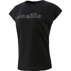 Women’s Tina T-Shirt Black / White 9 Women’s Tina T-Shirt Black / White -Under Armour Store tina 272 poly elastane tee blk wht 1