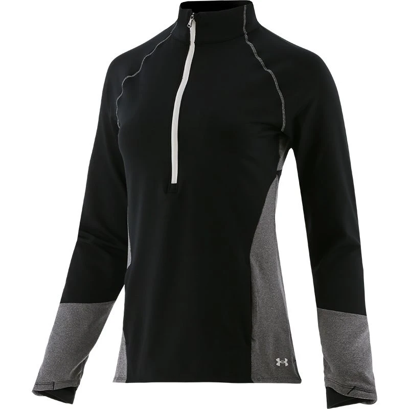 Under Armour Women's UA Cosy Half Zip Top Black / White 1 Under Armour Women's UA Cosy Half Zip Top Black / White