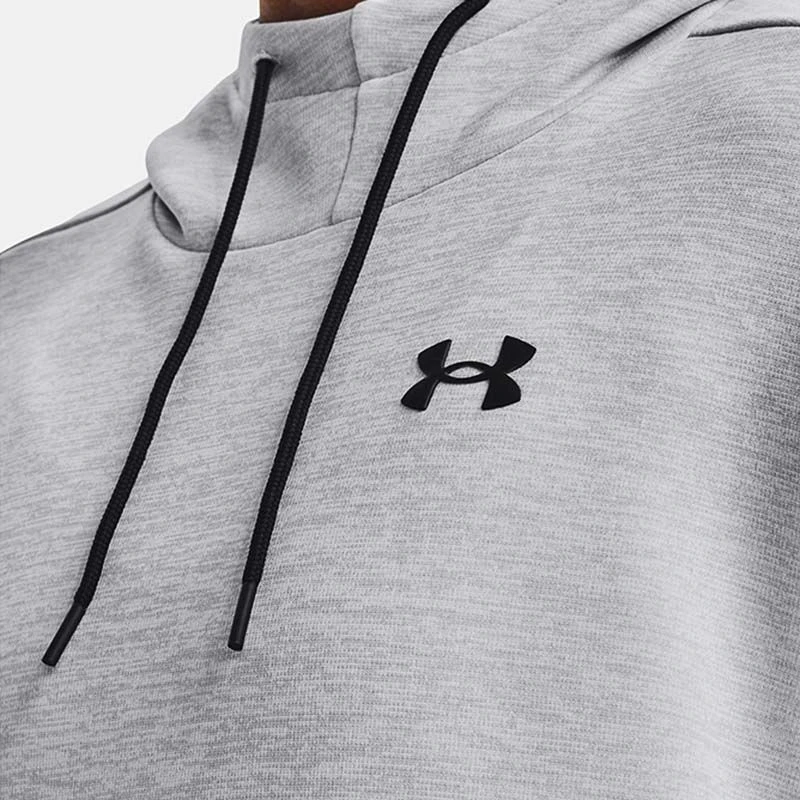 Under Armour Women's Armour Fleece® Left Chest Hoodie Halo Gray Light Heather / Black 4 Under Armour Women's Armour Fleece® Left Chest Hoodie Halo Gray Light Heather / Black - Image 4